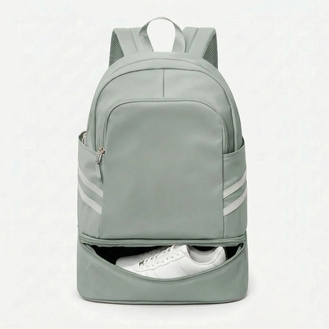 Spacious multi-pocket backpack for gym, travel, and everyday carry. Includes laptop compartment & ample storage.