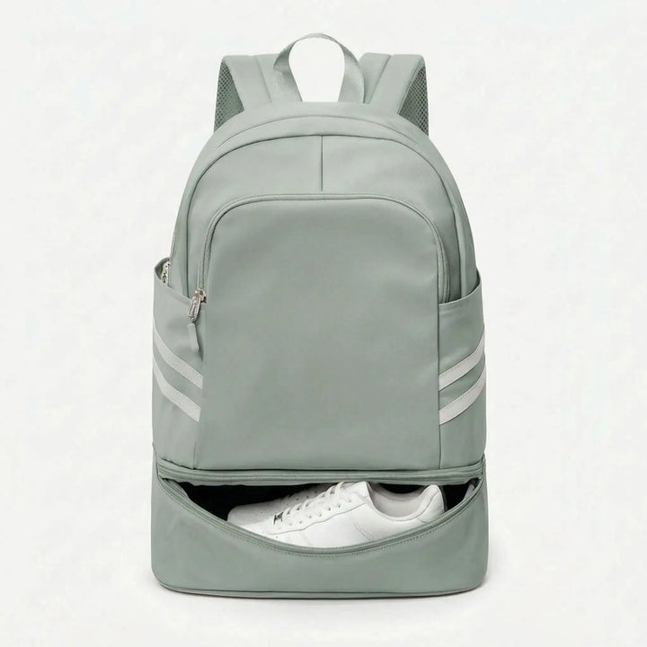 Spacious multi-pocket backpack for gym, travel, and everyday carry. Includes laptop compartment & ample storage.