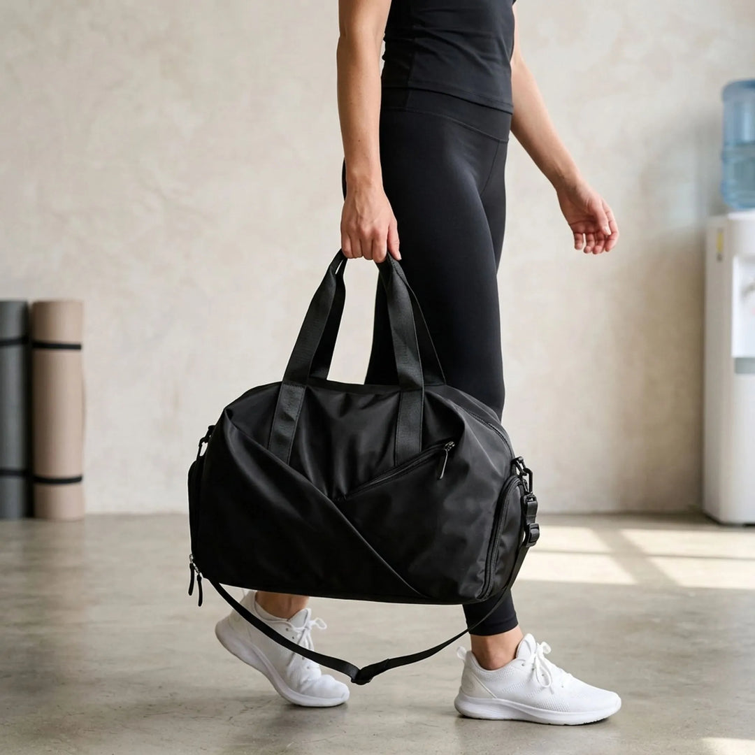 Versatile unisex gym and travel duffel bag. Durable, waterproof, with dedicated shoe compartment. Perfect for sports & weekend trips.