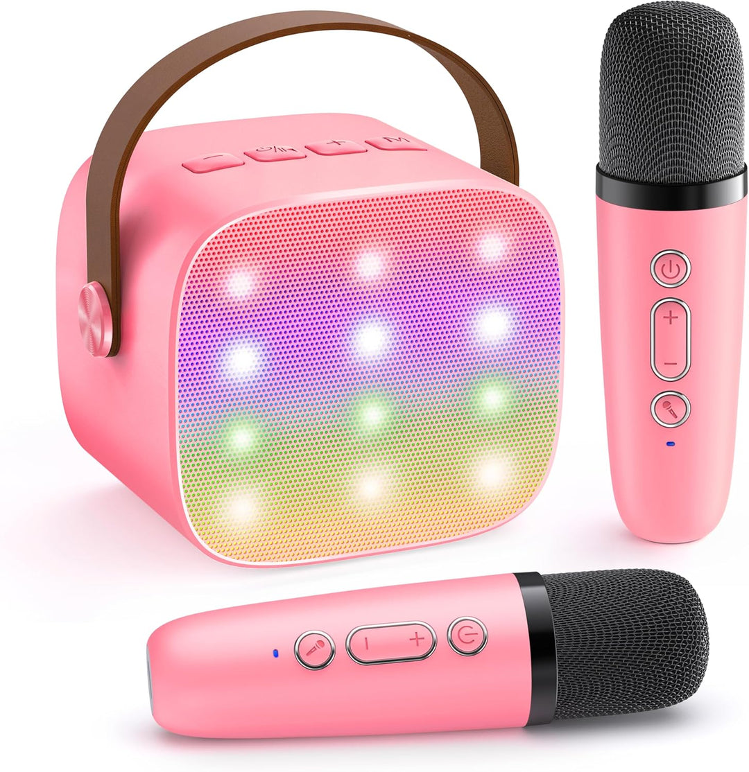 Portable Veylo karaoke system, versatile for music playback and singing practice