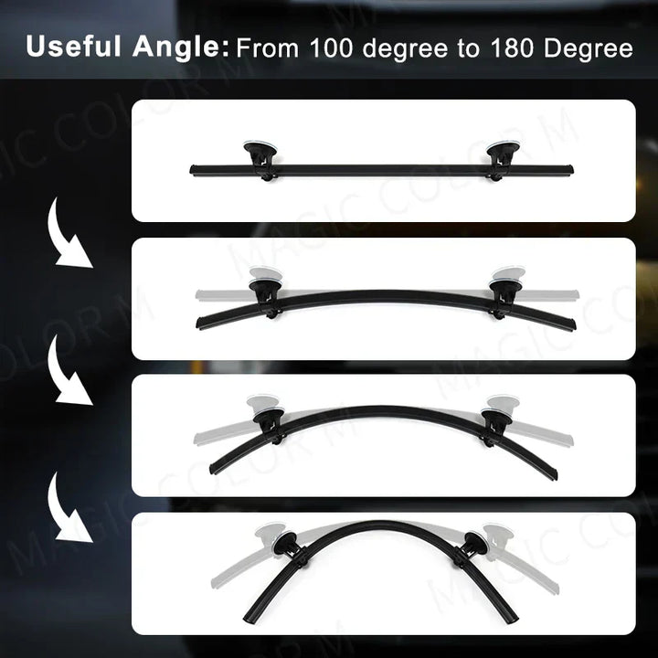 Truck LED light bar with 96 LEDs for emergency warning and vehicle safety