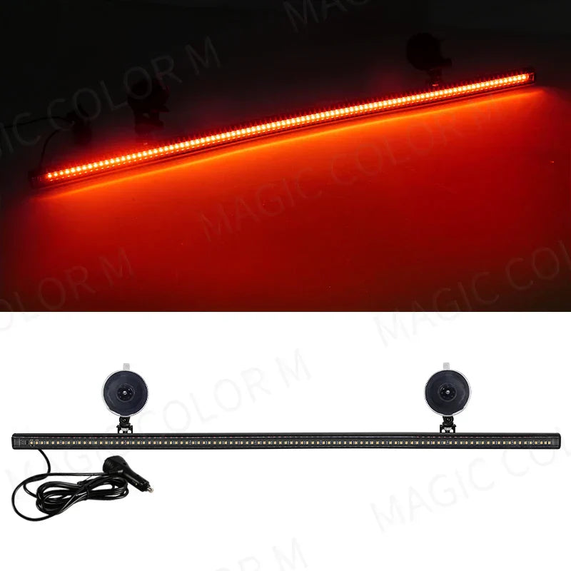 Veyra emergency 96 LED light bar, powerful strobe for truck and car visibility