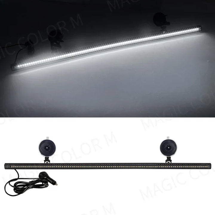 96 LED strobe vehicle light bar, essential for emergency warning and road safety