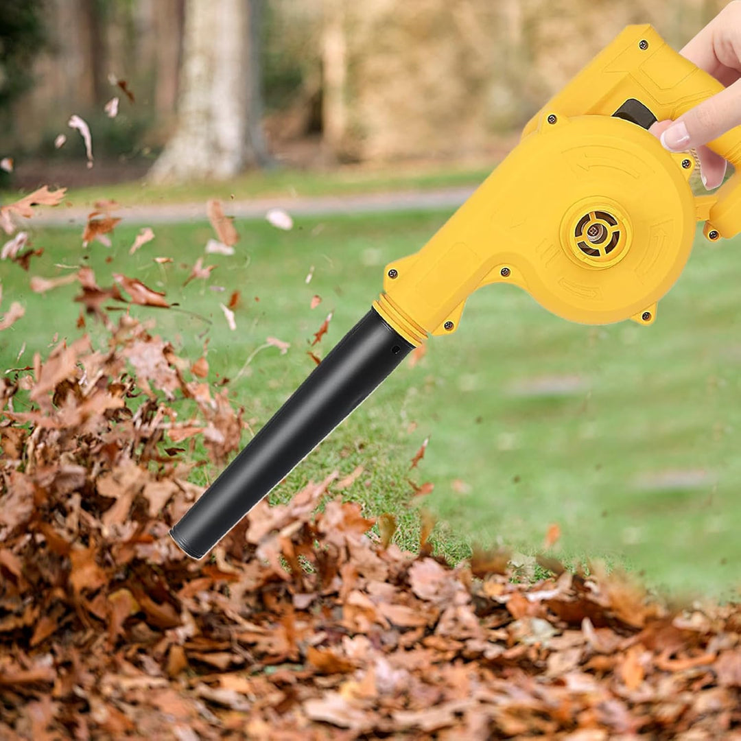 Portable Veyro cordless blower, ideal for leaf clearing, workshop & car dusting