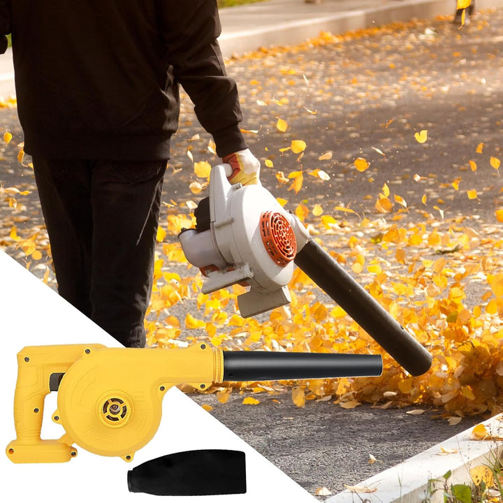 High-power Veyro cordless leaf blower, handheld design for efficient yard and snow removal