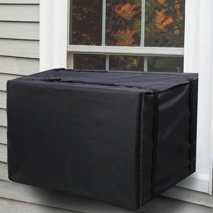 Veystrom outdoor AC unit cover, weather-resistant, protecting appliance from dust and water.