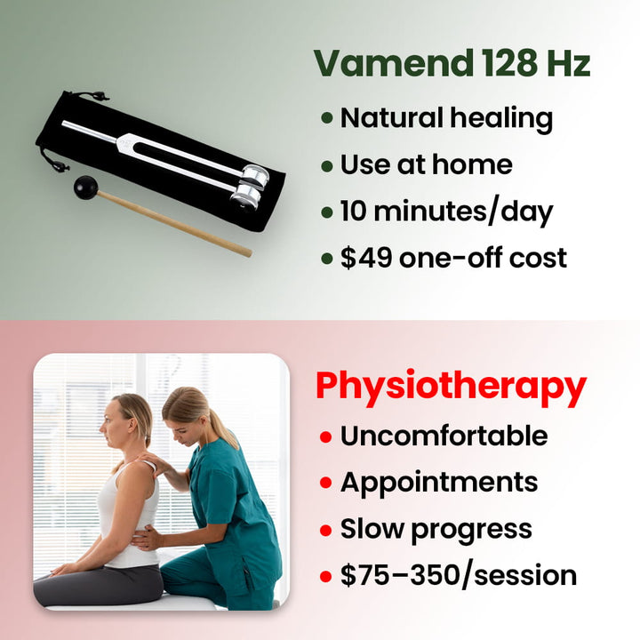 Compact, portable VibeTherapy sound instrument for on-the-go stress relief & relaxation therapy.