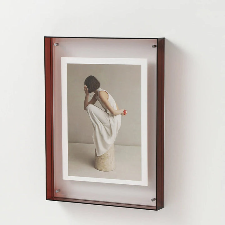Modern vibrant acrylic wall & table decor frame, designed for beautiful picture display.