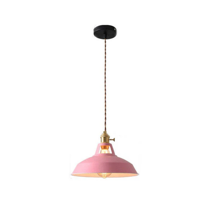 Modern colorful LED pendant lamp, contemporary and energy-efficient, great for home lighting.