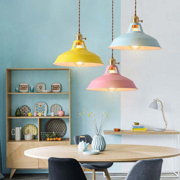 Vibrant ChromaLuxe LED pendant, a stylish and modern lighting fixture for any room.
