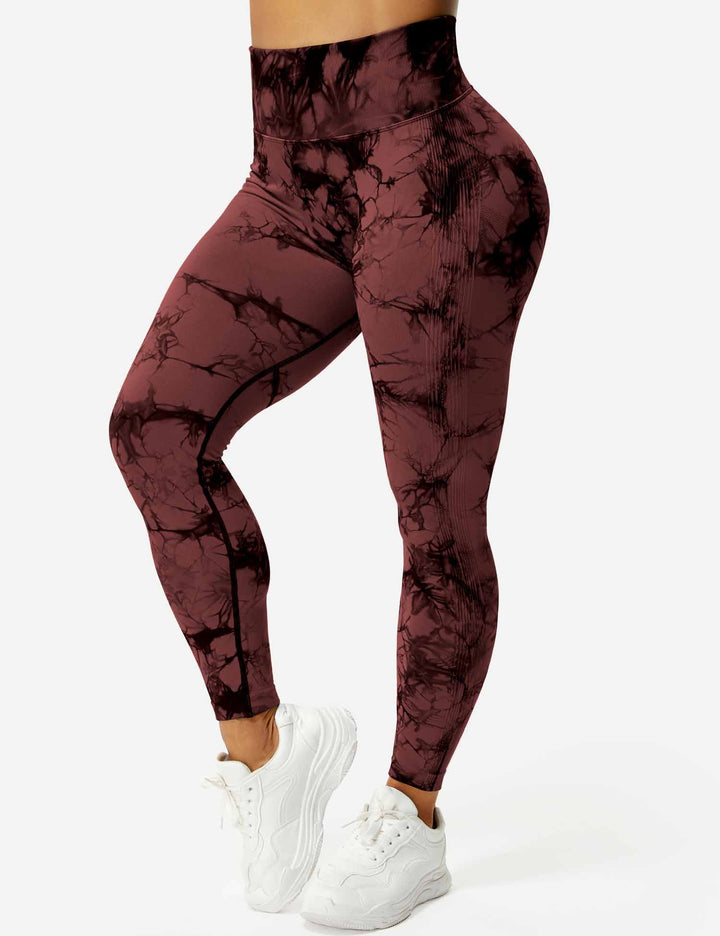 Comfortable & stylish tie-dye women's activewear leggings for all workouts.