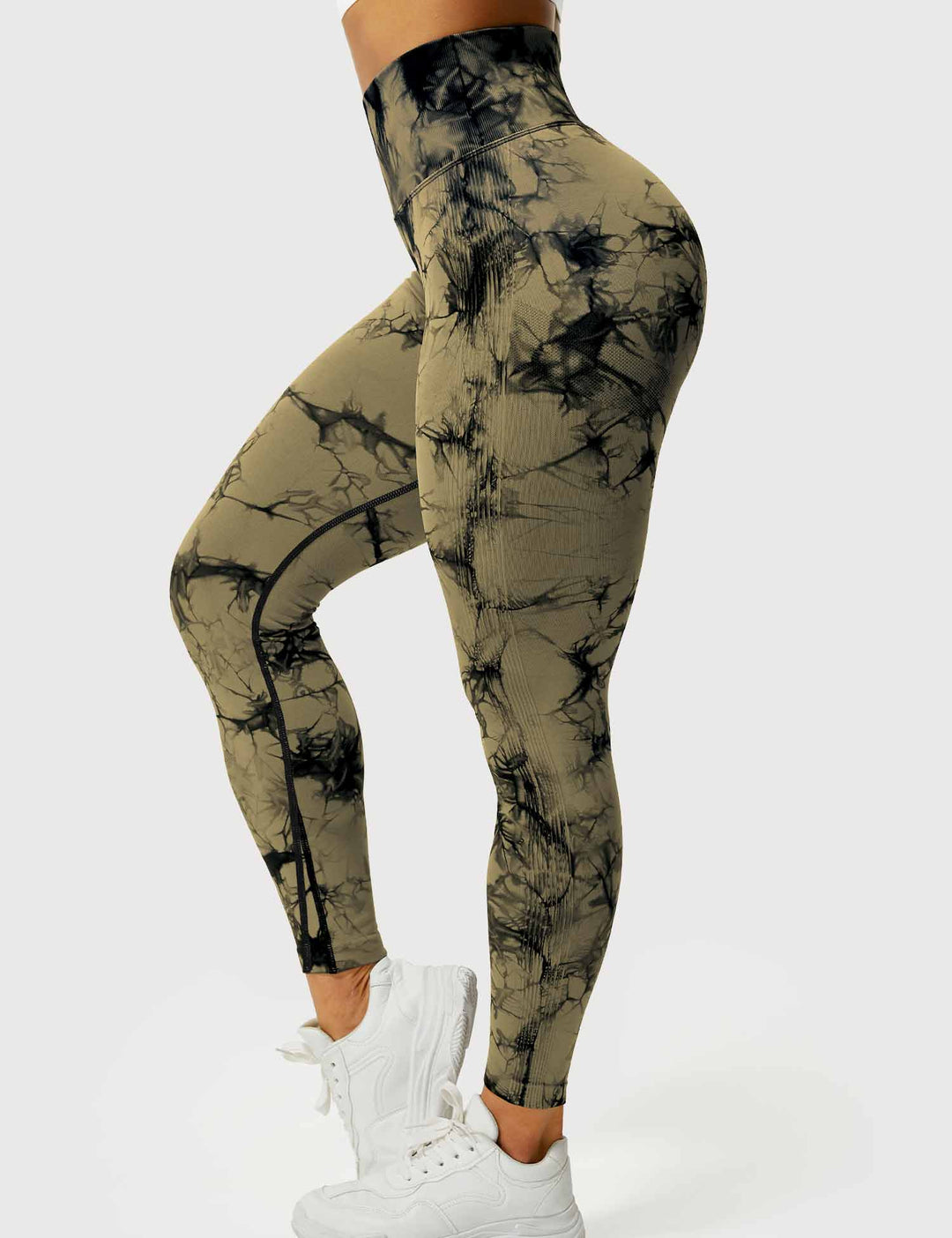 Women's ultimate comfort tie-dye yoga pants, stylish for activewear.