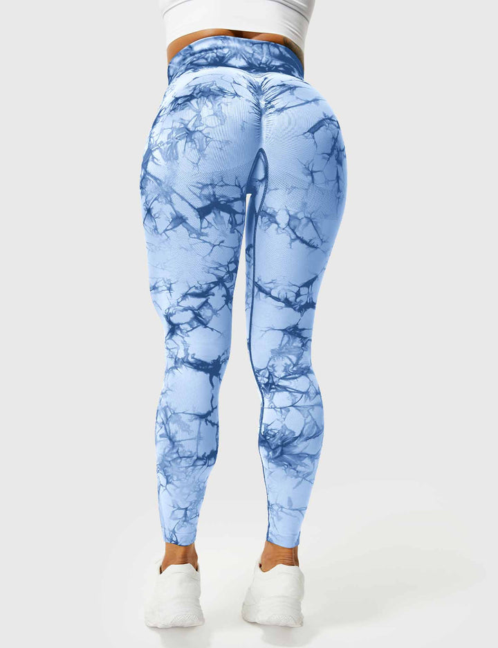 Trendy tie-dye workout leggings for women, ultimate comfort & stylish design.