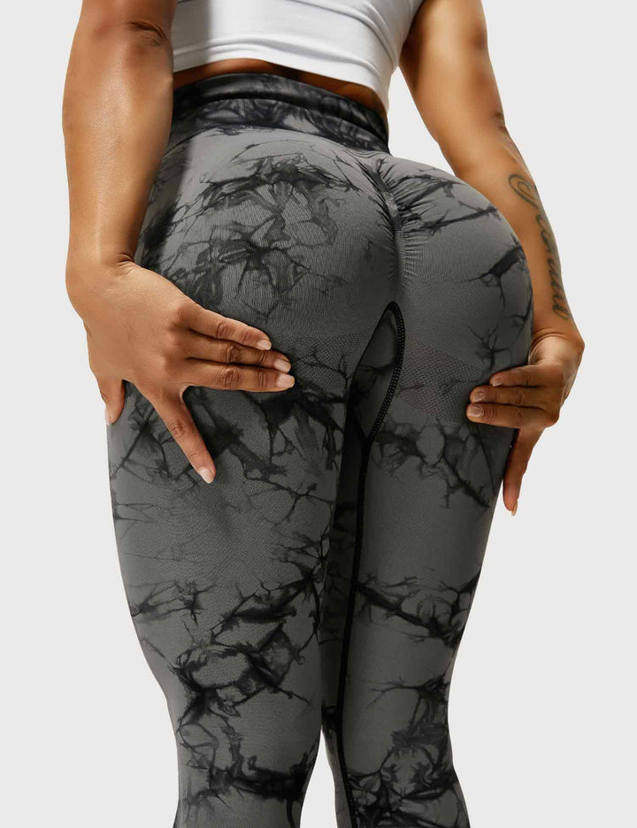 Unique tie-dye pattern leggings for women, stylish, soft & perfect for fitness.