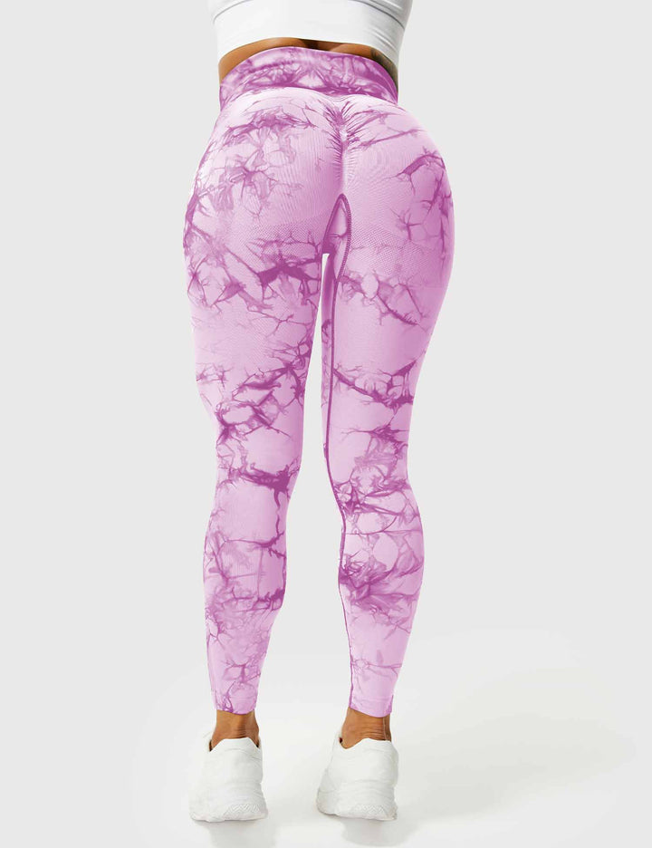 Women's stylish tie-dye athleisure leggings, ultimate comfort & fashionable.