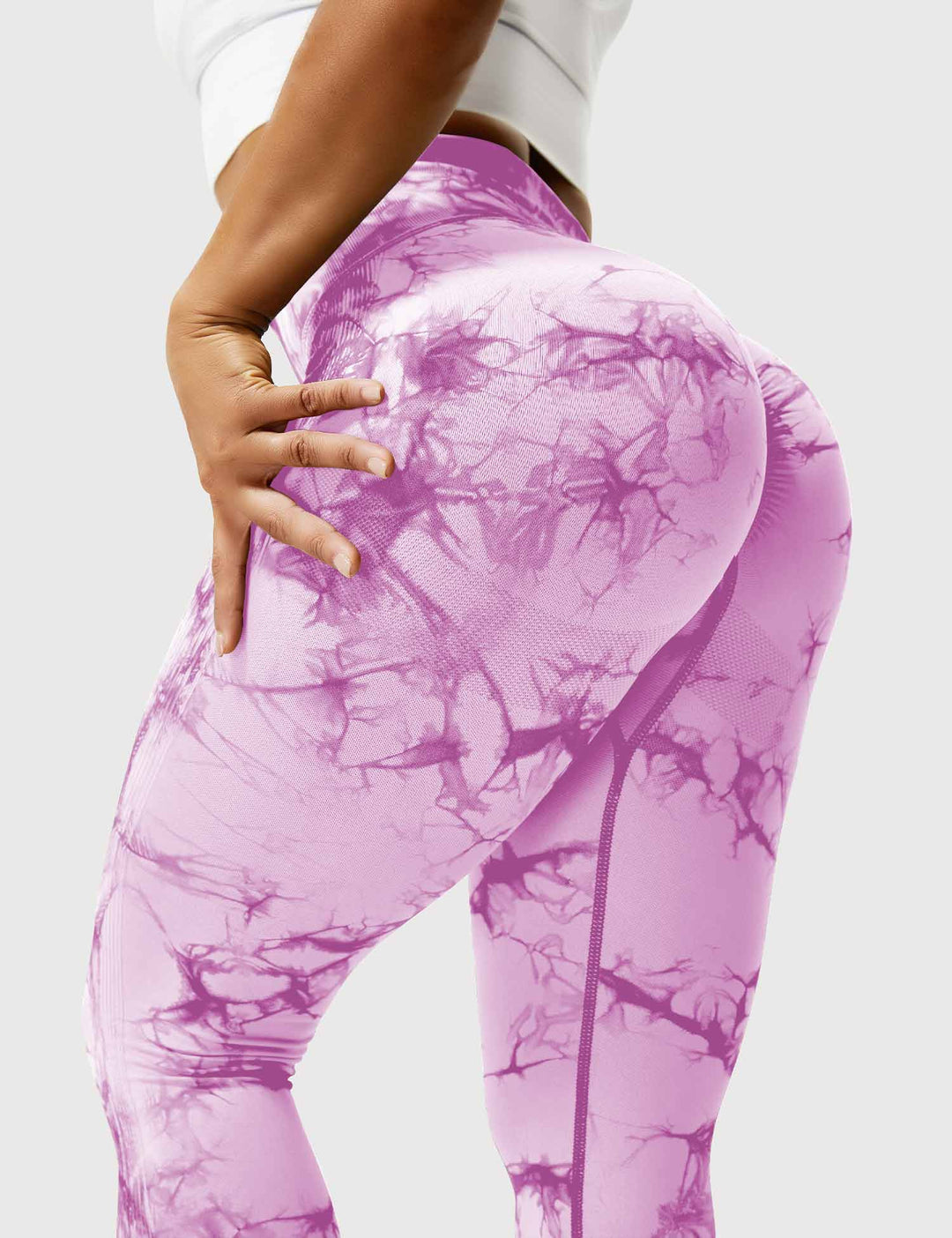 Unique tie-dye women's workout leggings, vibrant colors & comfortable fit.