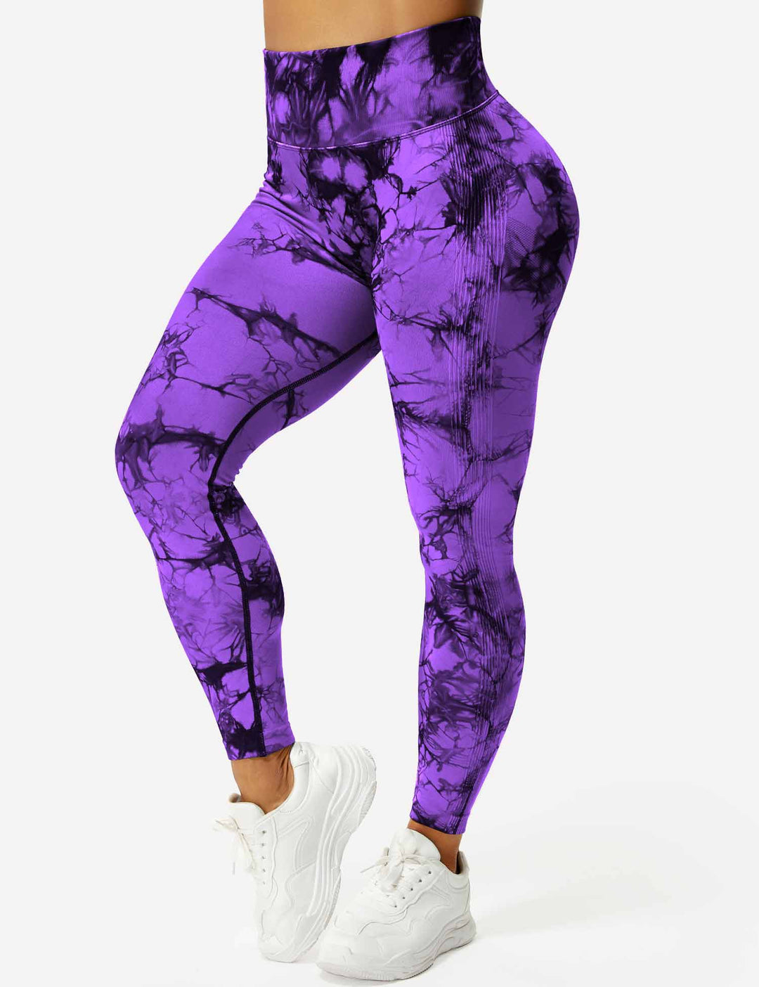 Trendy tie-dye women's yoga pants, ultimate comfort & activewear style.