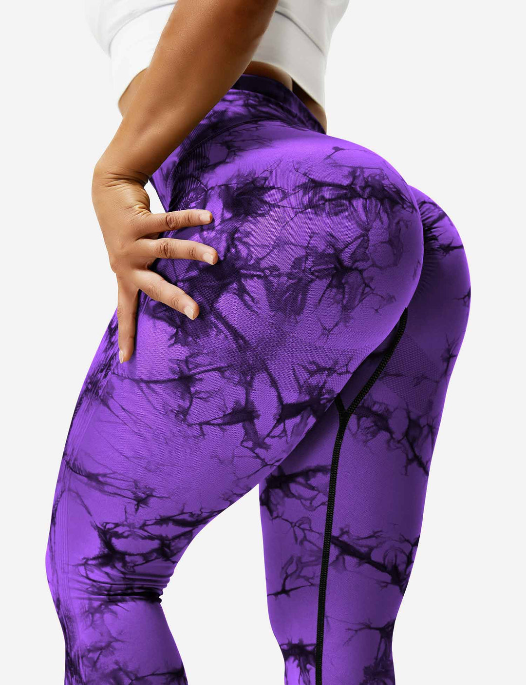 Women's tie-dye activewear leggings, ultimate comfort & stylish design.