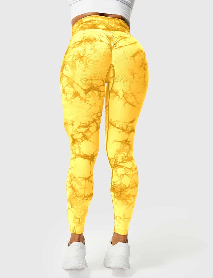 Comfortable tie-dye women's workout pants, stylish & ultimate support.