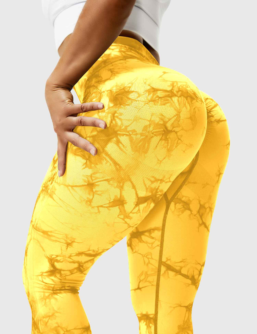 Women's ultimate comfort tie-dye vibrant leggings for activewear.