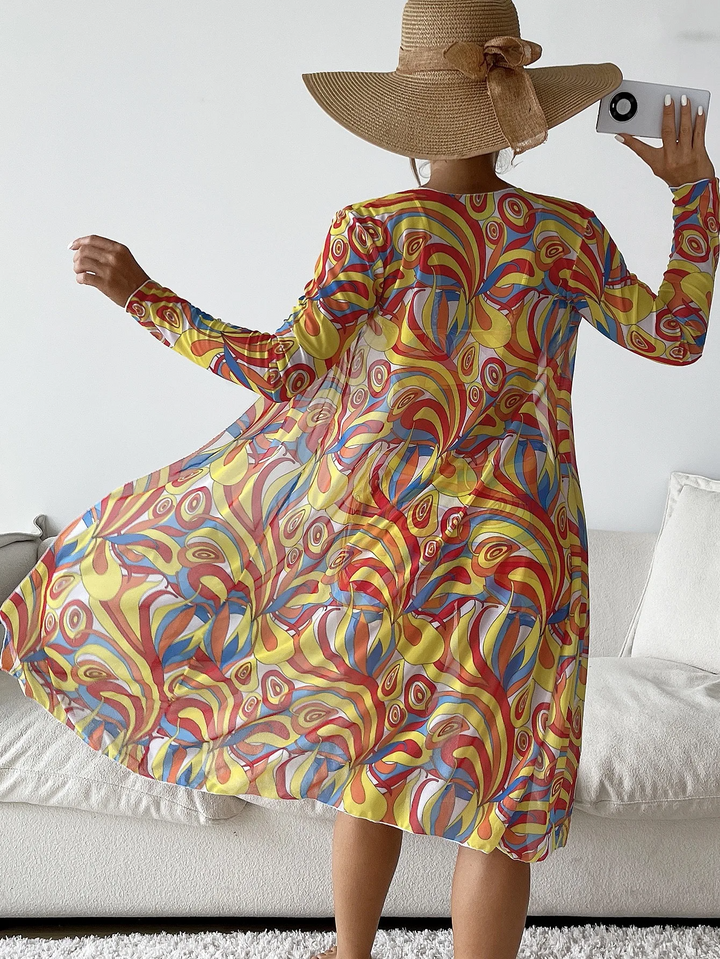 Chic Cabana women's 3-piece swim set, vibrant design for ultimate poolside style & summer beach fashion.