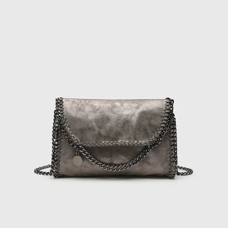 Sophisticated black Jett shoulder bag, a women's vintage-style handbag. Perfect gothic accessory for daily use.