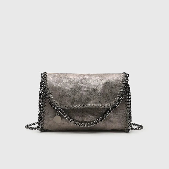 Sophisticated black Jett shoulder bag, a women's vintage-style handbag. Perfect gothic accessory for daily use.