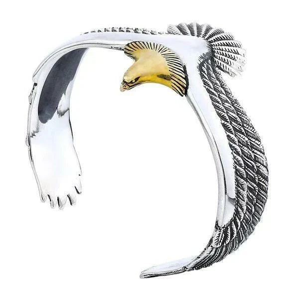 Vintage Eagle Boho bracelet for women, a unique bohemian stainless steel jewelry accessory.