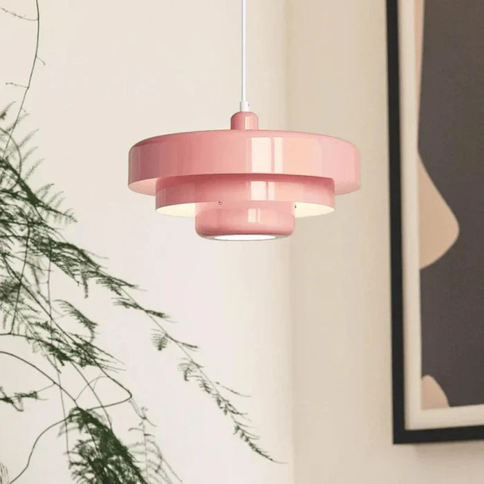 Vintage industrial LED pendant light, long cord, perfect for adjustable height in retro spaces