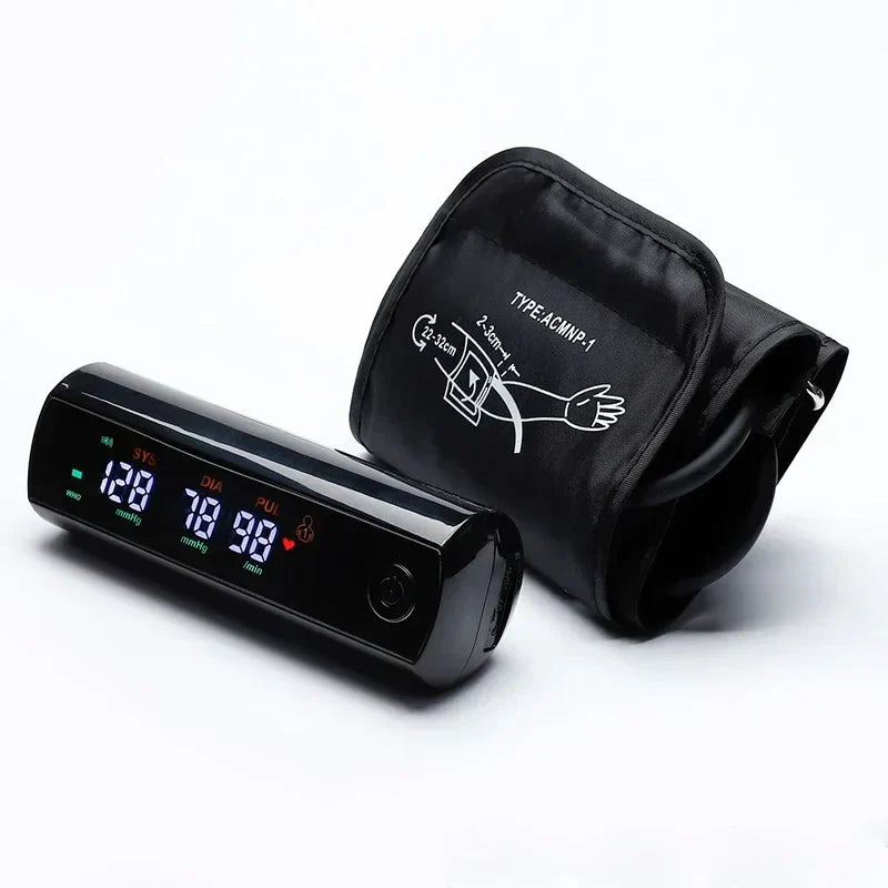 VitalScan rechargeable arm blood pressure monitor, clear LCD screen, easy-to-use for accurate readings