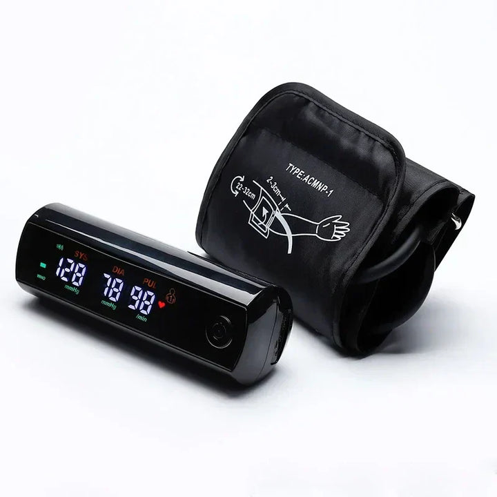 VitalScan rechargeable arm blood pressure monitor, clear LCD screen, easy-to-use for accurate readings