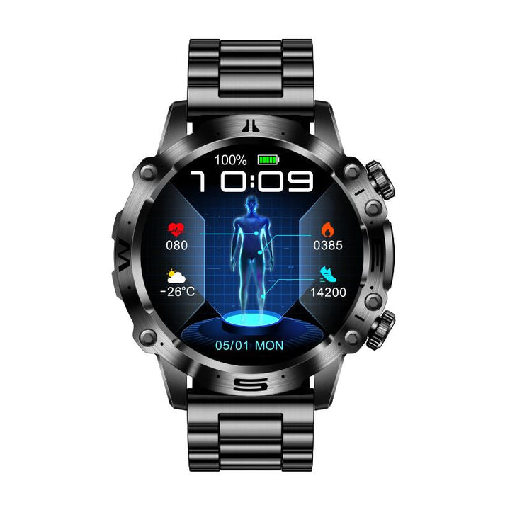 VitalTrack Smartwatch: advanced health & fitness tracker, heart rate monitor, activity tracker, wearable tech.