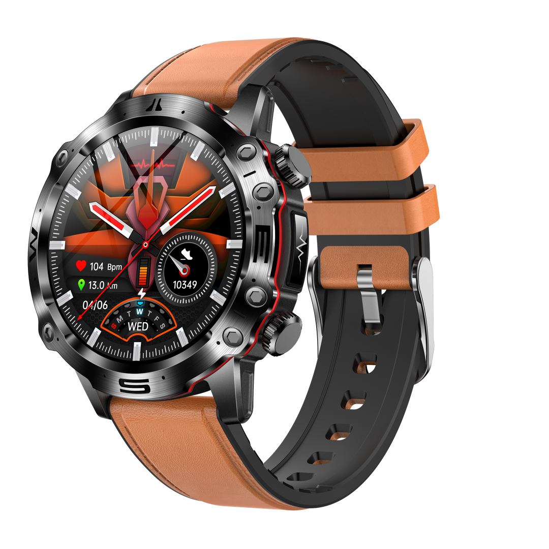 Stylish VitalTrack Smartwatch worn on wrist, showing sleek design for comfortable daily wellness & activity tracking.
