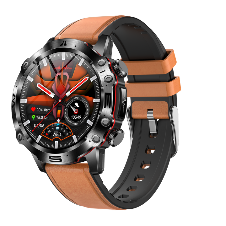Stylish VitalTrack Smartwatch worn on wrist, showing sleek design for comfortable daily wellness & activity tracking.