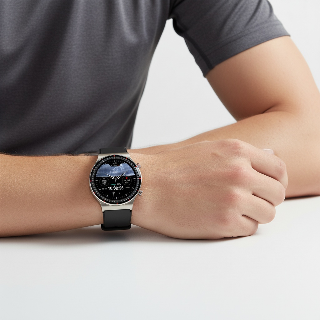 VitalWatch, a unisex health tracker with ECG monitor, blood oxygen, and sleep tracking features