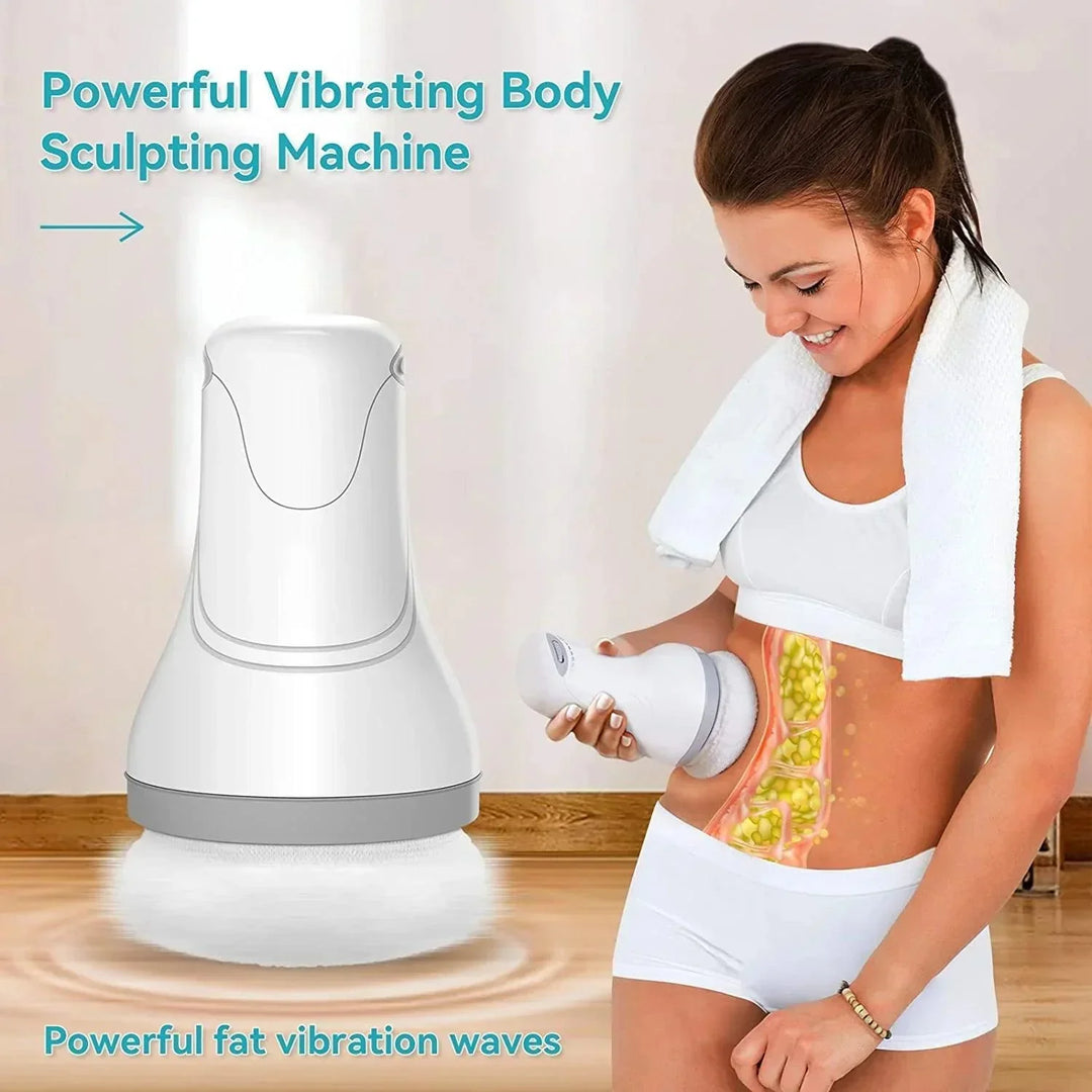 VitaTone handheld body massager for muscle relaxation, pain relief, and stimulating skin circulation.