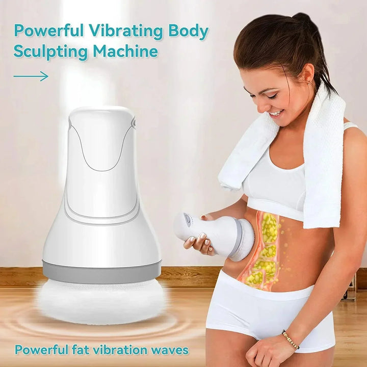 VitaTone handheld body massager for muscle relaxation, pain relief, and stimulating skin circulation.