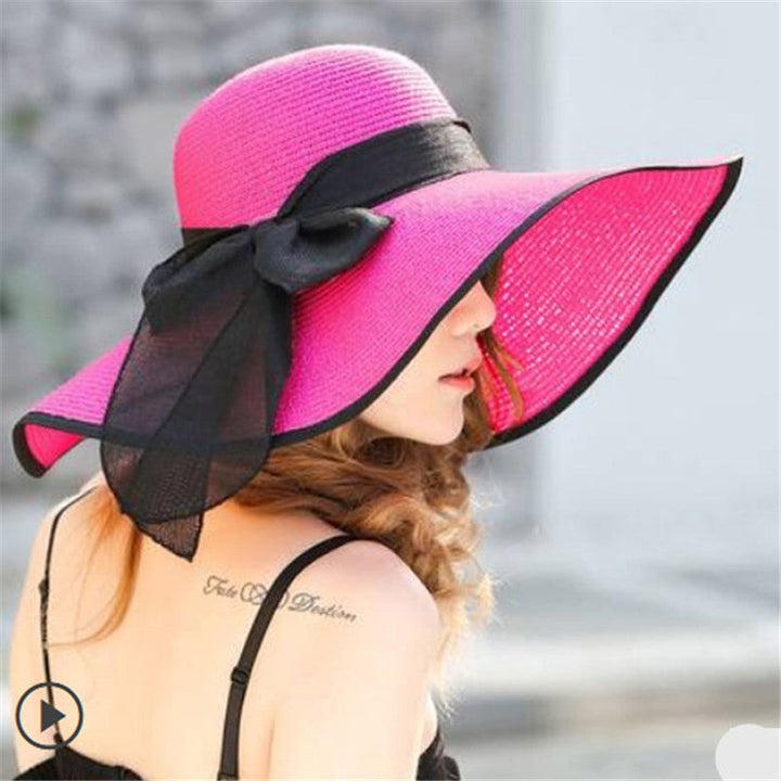 Vivian women's wide-brim hat, a lightweight and practical fashion accessory for sun protection on sunny days.