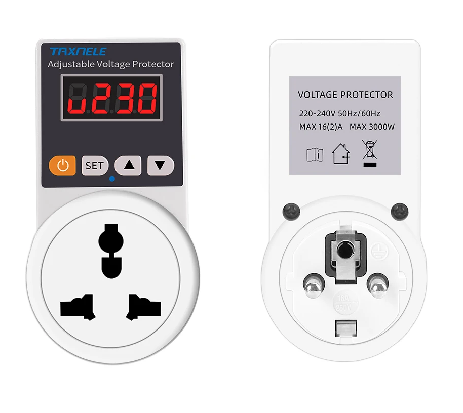 VoltGuard universal automatic voltage protector socket, protecting appliances from power surges