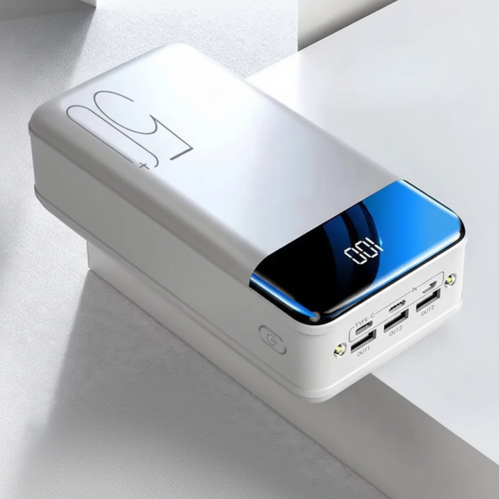 Compact VoltHaven power bank, universal fast charger with multiple ports