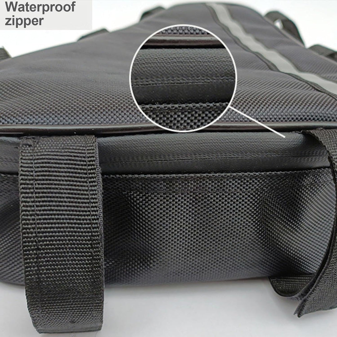 Voltrix E-bike triangle battery bag, high-angle view, showcasing its aerodynamic design for electric cycles