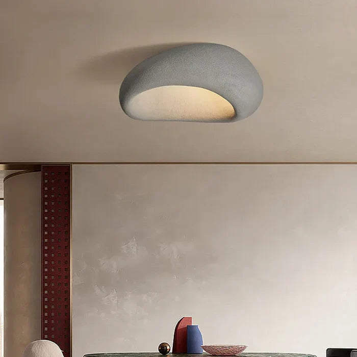 Minimalist Wabi Sabi pendant light, natural style home decor accent. Rustic charm, energy efficient.