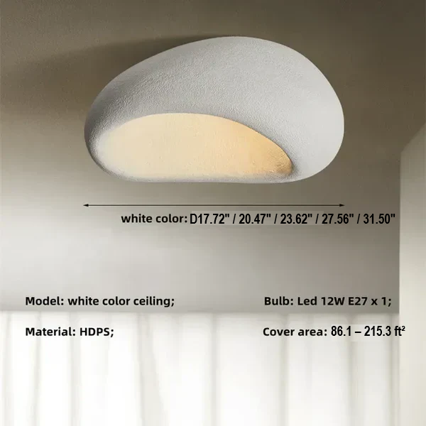 Rustic pendant light with natural Wabi Sabi design, perfect for living room decor & ambient lighting.