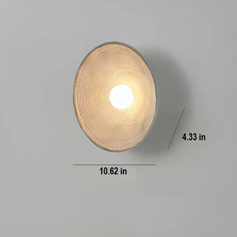 Stylish Wabi-Sabi wall lamp, a modern disc design accent light that adds serene elegance to any room.