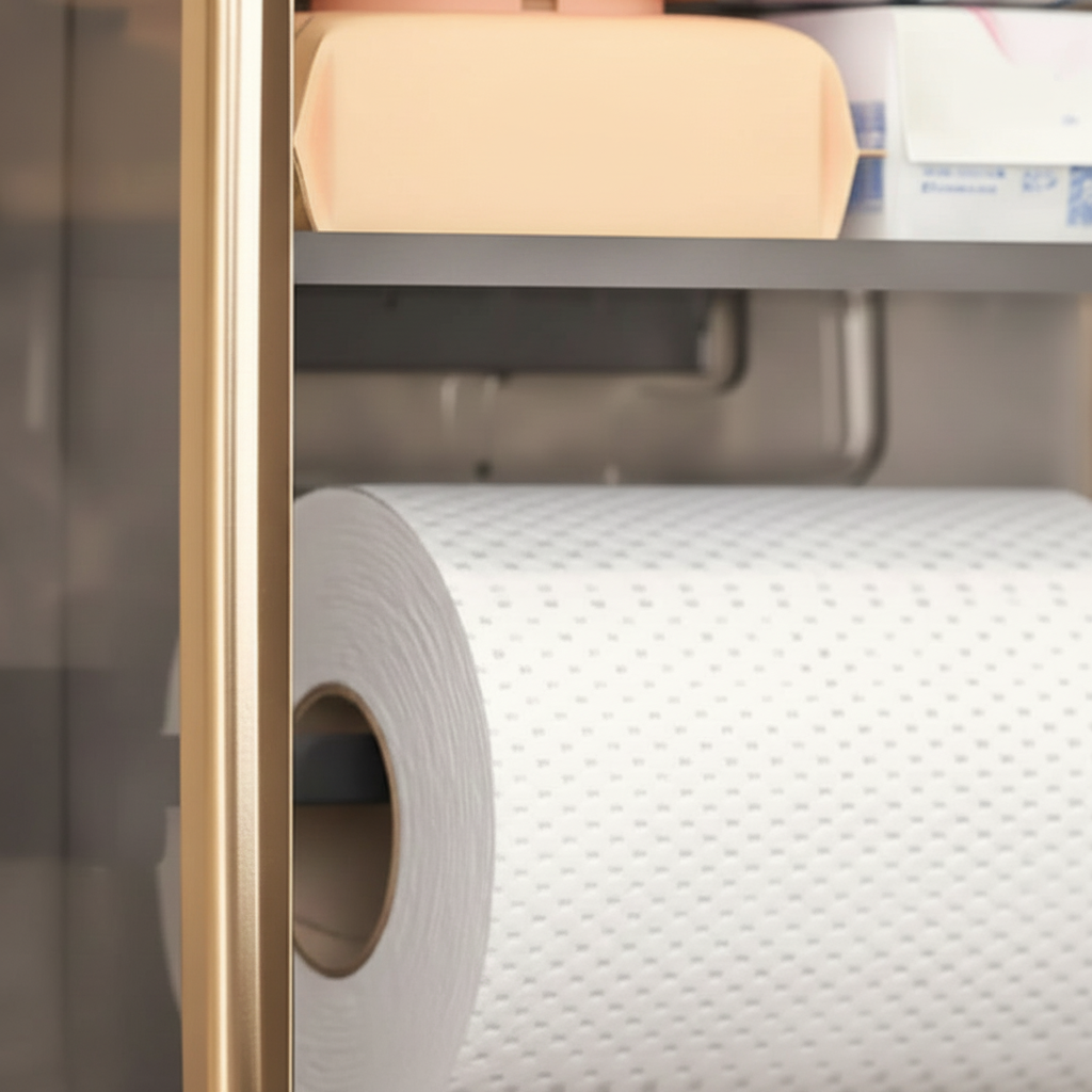 Organex wall-mounted storage box for bathroom accessories, convenient no-drill installation