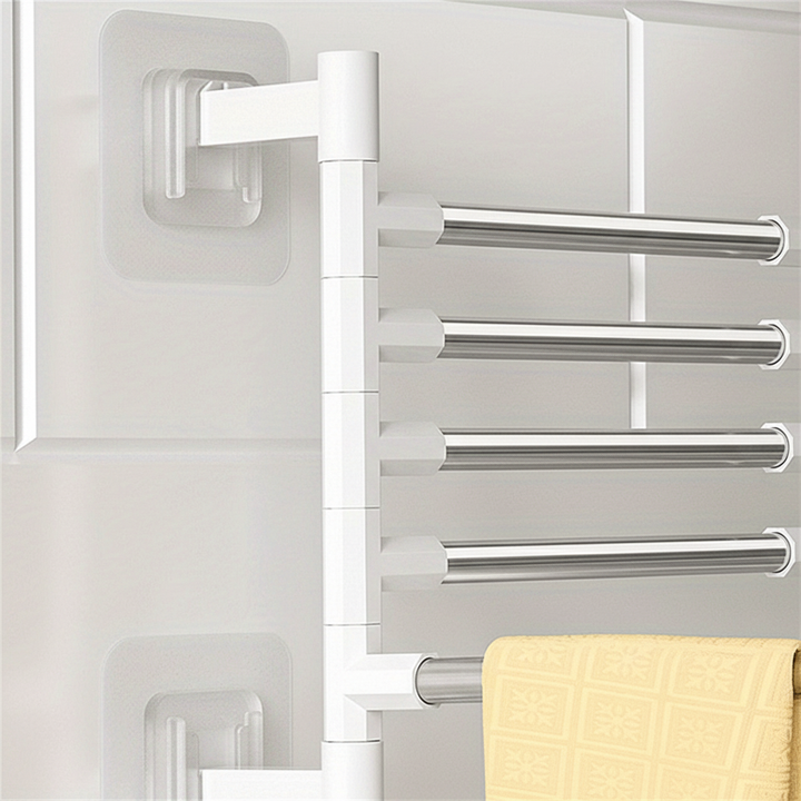Swivel towel bar, wall-mounted for bathroom, offering versatile towel storage and home decor