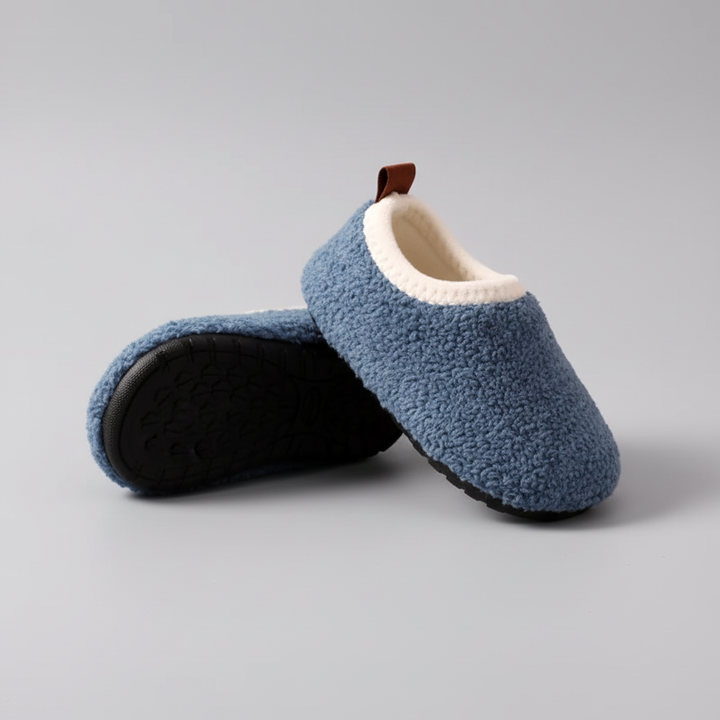 Unisex TeddyToes plush house slippers, fleece-lined for ultimate kids' winter comfort