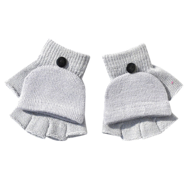 Pink and purple patterned children's winter mittens, featuring soft plush fleece for extra warmth.