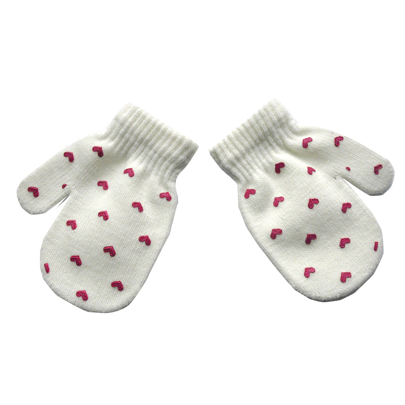 Children's fuchsia winter mittens, featuring a plush fleece design, perfect for stylish cold weather wear.