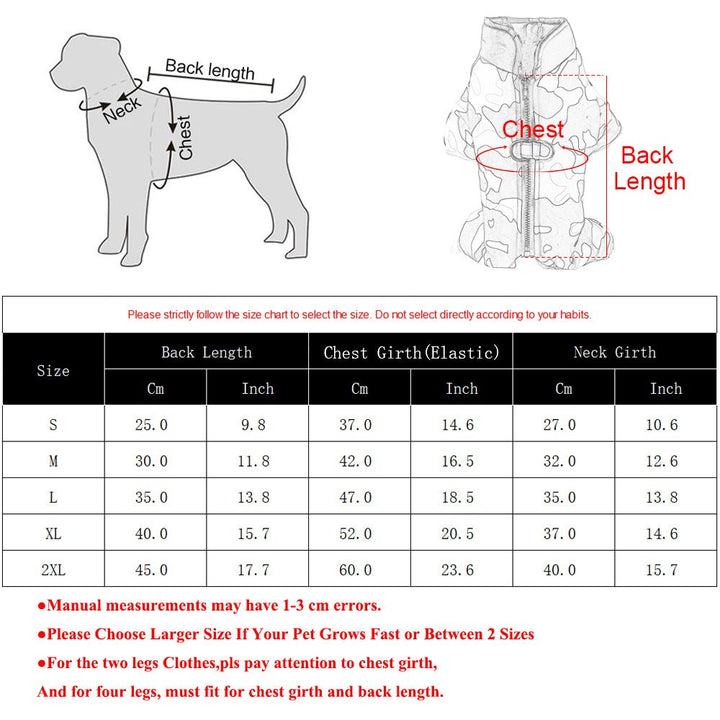 Premium waterproof dog winter jacket with reflective stripes, offering warmth and pet safety.